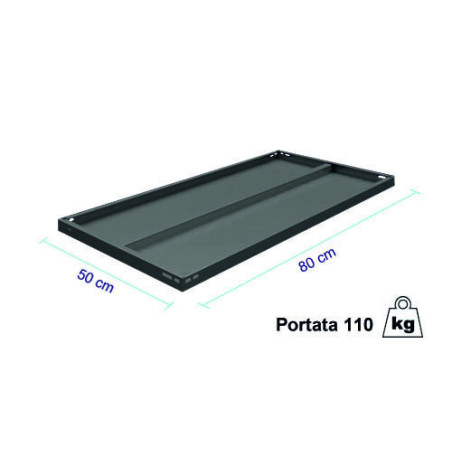 Ripiano a bulloni 80 x 50 cm (Confezione da 5 pezzi)