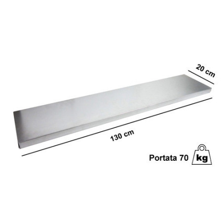 Ripiano ad incastro STRONG 130 x 20 cm (Confezione da 5 pezzi)